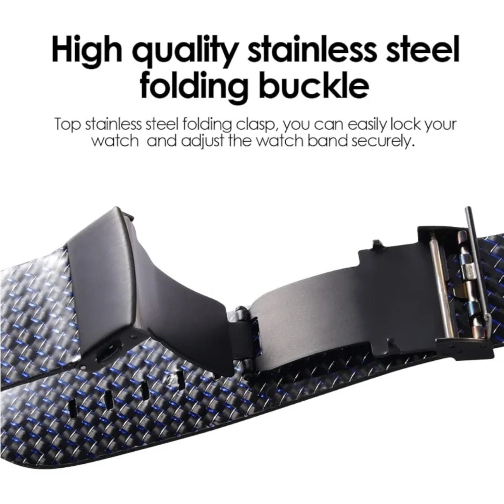 KONAFEI Bands Compatible with Apple Ultra Genuine Leather Carbon Fiber Sport